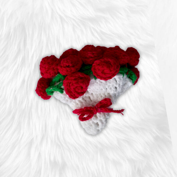 Handmade Crochet Rose Bouquet Mini