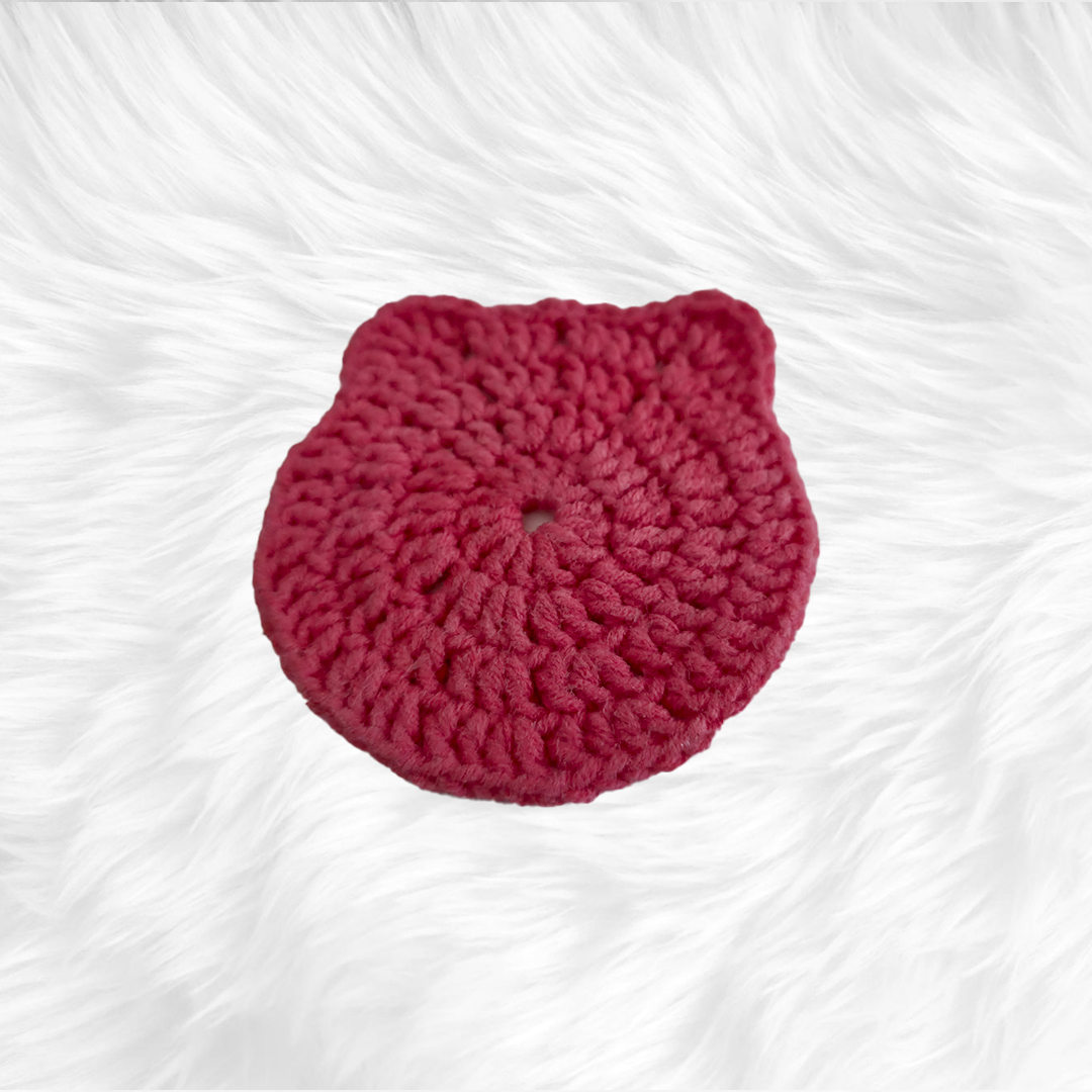 Bear Coasters crochet Red