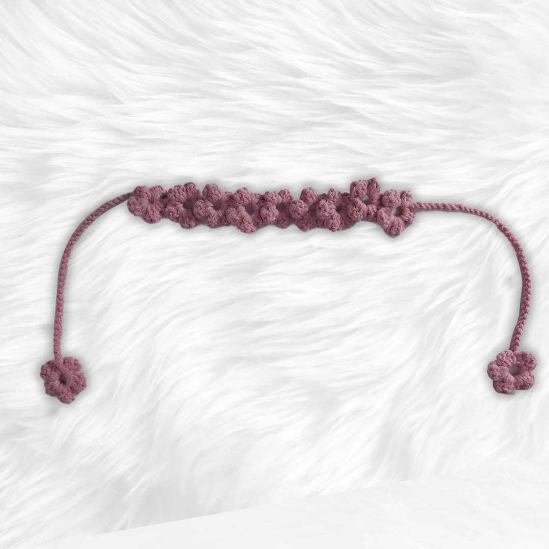 Flower Headband Crochet - Image 3