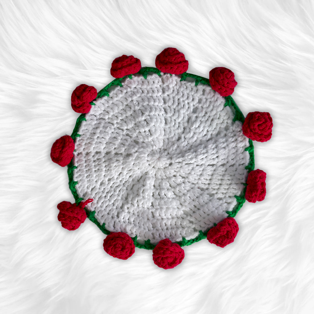 Handmade Crochet Rose Bouquet Mini - Image 5