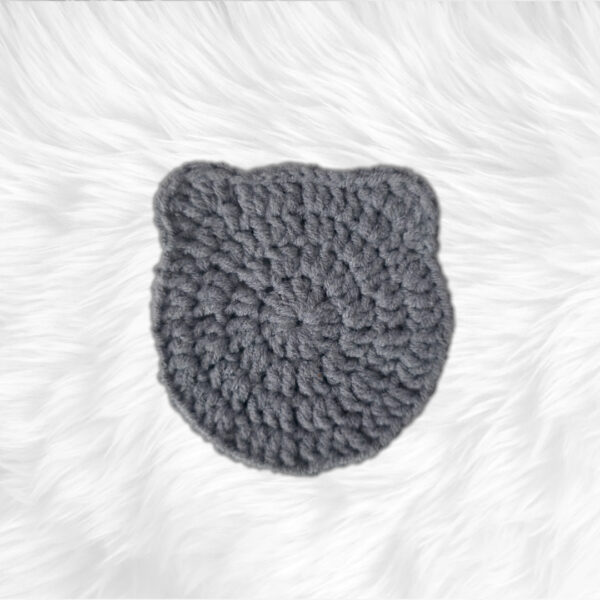Bear Coasters Crochet Gray