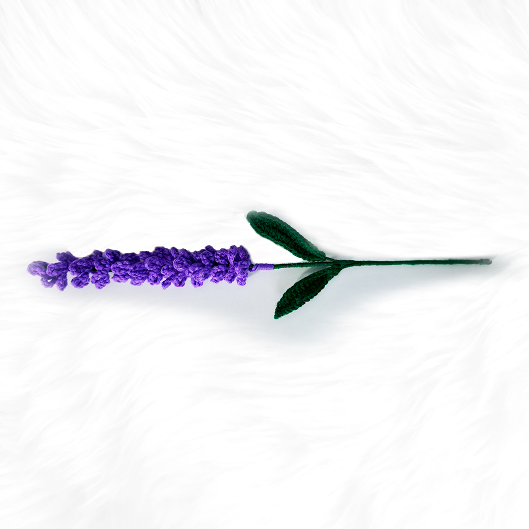 Handmade Crochet Lavender Flower