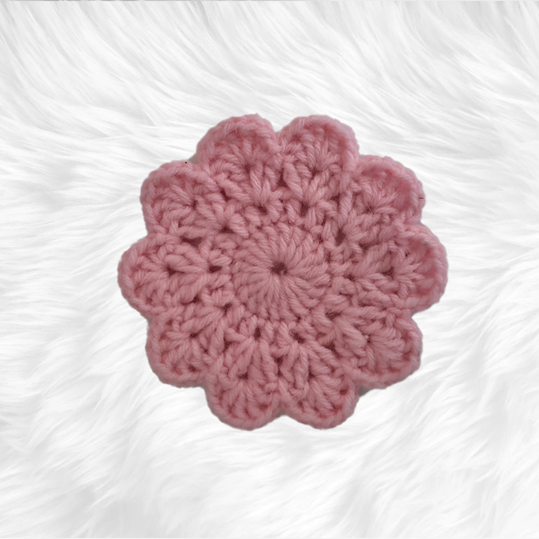 Crochet Pink Coaster