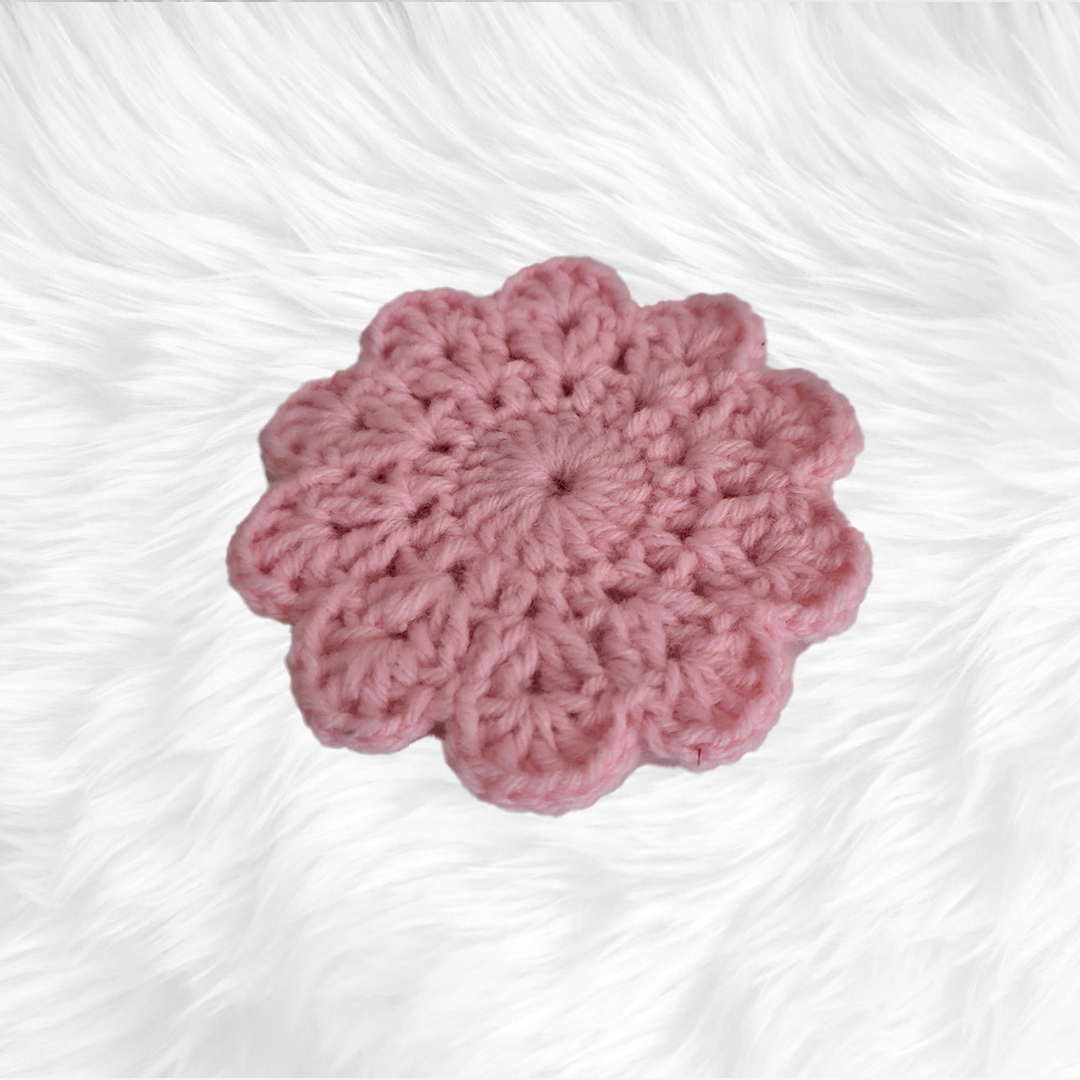 Crochet Pink Coaster