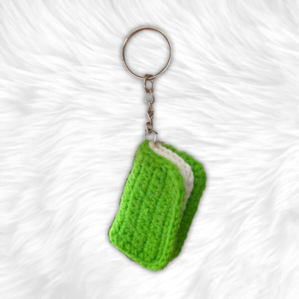 Crochet Book Keychain