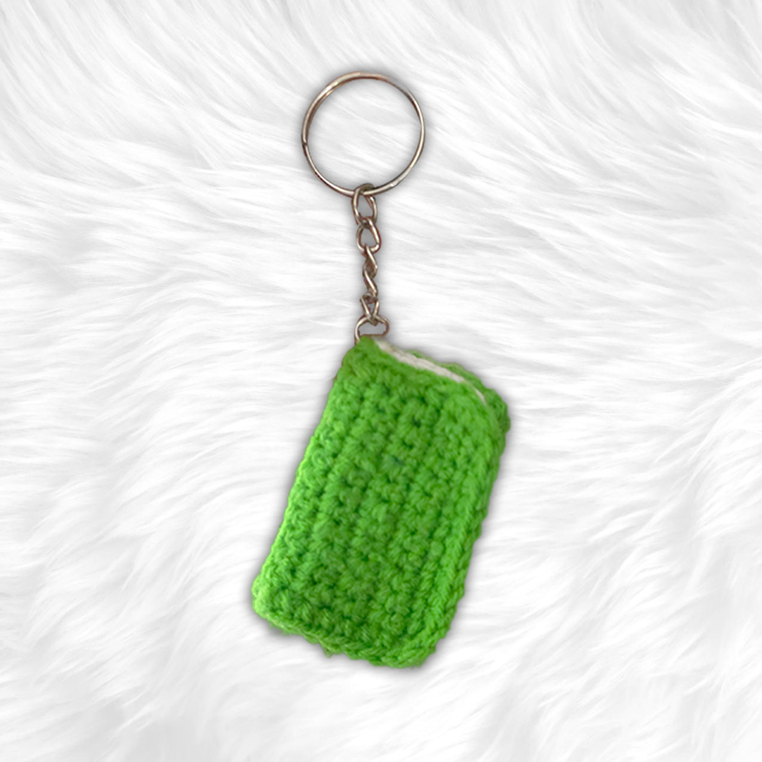 Crochet Book Keychain