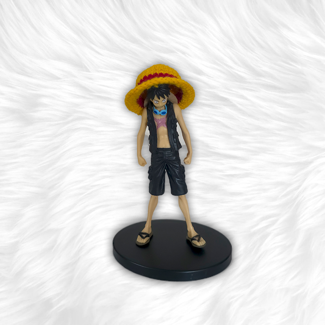 Crochet Luffy Hat Keychain